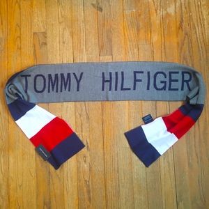 NWT Tommy Hilfiger Red, White, Blue & Grey Scarf